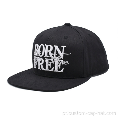 Tampa de snapback de bordado ajustável